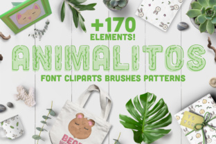 Animalitos BUNDLE, 170 Elements Illustrations