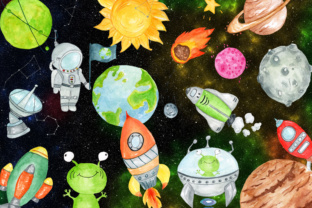 Astronaut Clipart Set for Branding & Illustrations