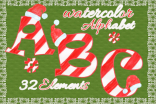 Candy Alphabet Kids Clipart and Illustrations