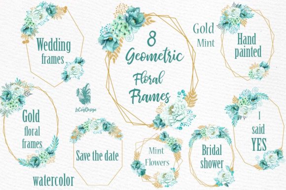 Geometric Frames Clipart & Illustrations