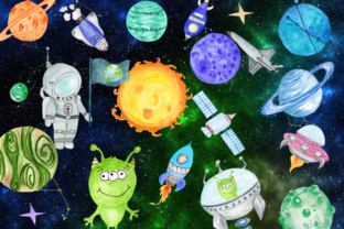 Planets Clipart and Illustrations