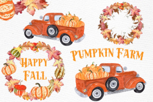 Pumpkin Truck Farm Clipart