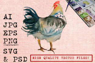 Rooster Illustrations for Local Business Branding