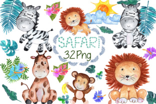 Safari Animals, Lion Clipart and Illustrations