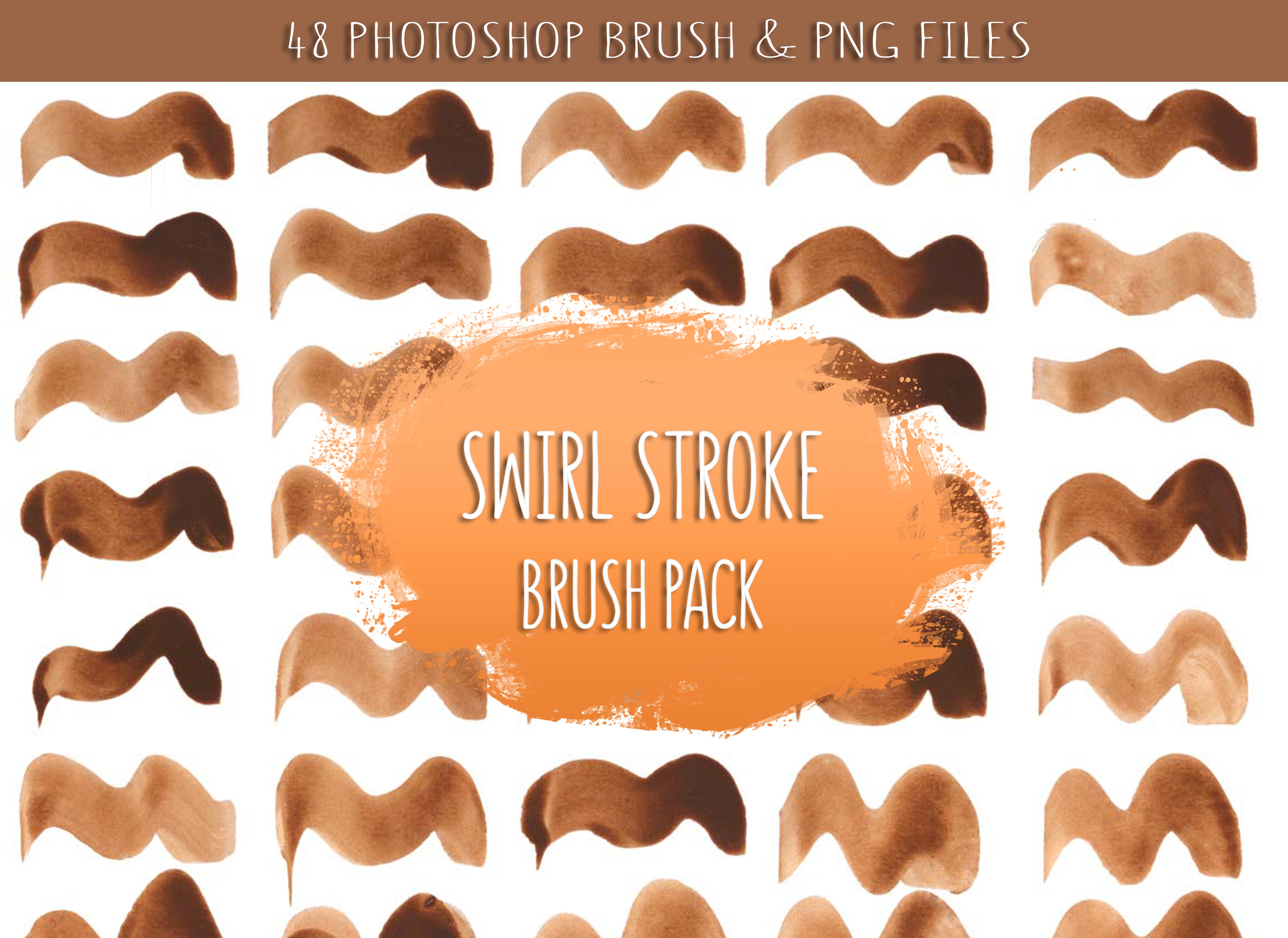 Watercolor Swirl Brush for Illustrations