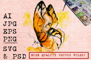 Yellow Butterfly Watercolor